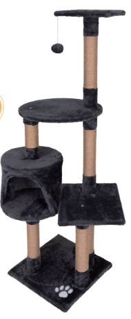 Gimnasio Rascador Medio MDF · Felpa Natural