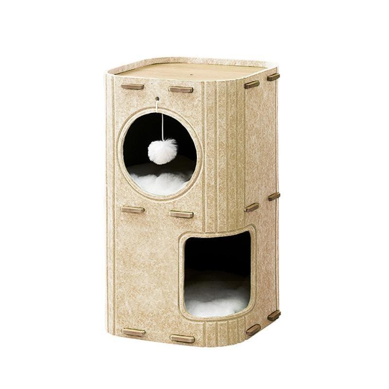 Torre de Reposo Cubo MDF · Gris